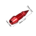 thumbnail image 4 of Unique Bargains 4pcs 45mm 1.77" Wheel Valve Cap Extension for Car Truck Red, 4 of 6
