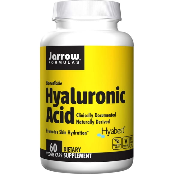 Suplemento de ácido hialurónico de Jarrow Formulas, 60 cápsulas vegetarianas
