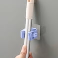 thumbnail image 6 of No Drill Self Adhesive Mop Hook, Strong Load Bearing Wall Mounted Mop Broom Hanger, Anti Slip Heavy Duty Organizer for Bathroom Kitchen Balcony Garage Cleaning Tools, 6 of 6
