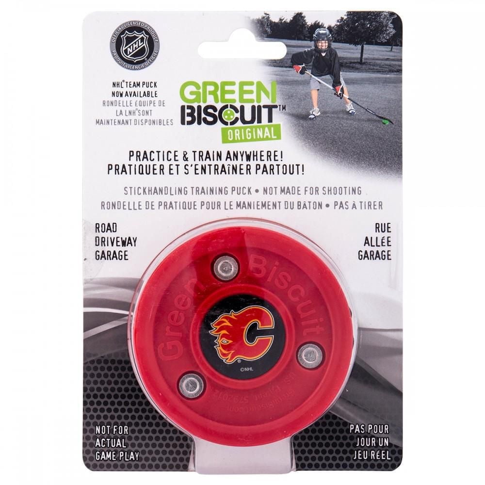 Rondelle d'entraînement Green Biscuit NHL - Flames de Calgary