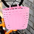 thumbnail image 4 of 1 canasta de plástico para niños, desmontable, gruesa, para almacenamiento de bicicletas, para bicicletas para niños (rosa), 4 of 5