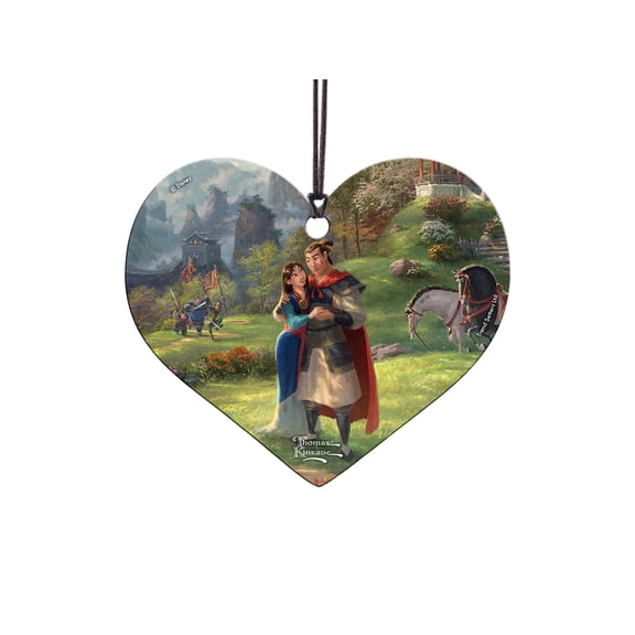 Disney (Mulan - Blossoms of Love) Hanging Acrylic Printfeaturing artwork by Thomas Kinkade Studios ACPHEART475