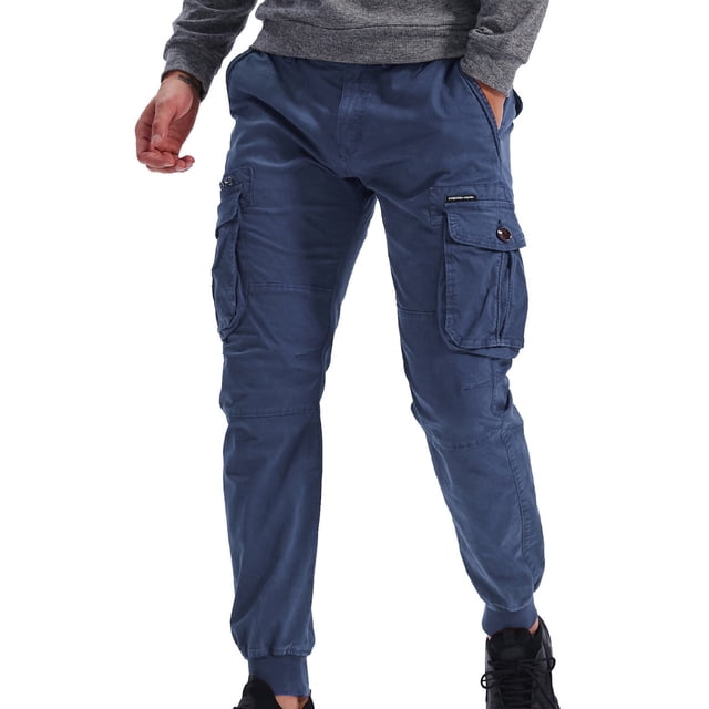 Pantalones largos de moda para hombre, casuales, de color puro, para exteriores, con bolsillos, pantalones deportivos para hombre