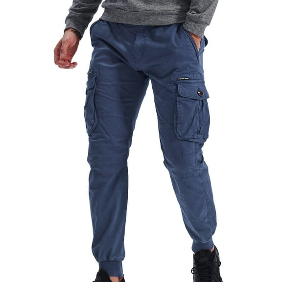 POROPL Mens Sweatpants with Pockets Cotton Running Gym Hiking Comfy Pants,Sweatpants Men Size S-3XL