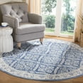 thumbnail image 3 of SAFAVIEH Brentwood Brandy Floral Area Rug, Navy/Creme, 3' x 3' Round, 3 of 9