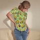 thumbnail image 3 of Balery Cute Tractor Body de cuello redondo de manga corta para mujer Tops de manga corta Tops básicos-XX-Large, 3 of 7