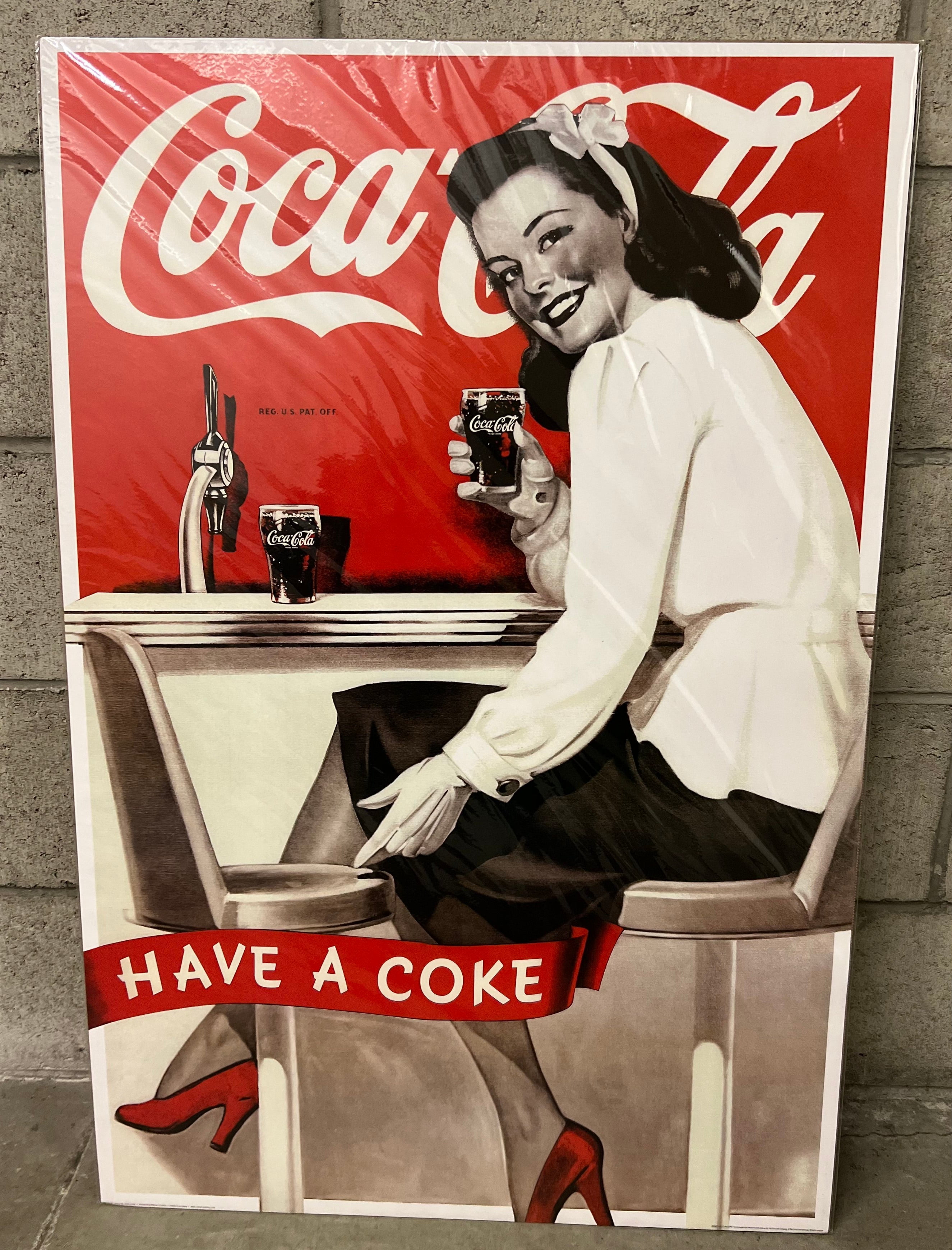 Have inches Poster A Coke Reinders Coca-Cola 24X36