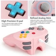 thumbnail image 3 of LUXMO N64 Controller, Classic Retro Wired Mini N64 Controller Gamepad Joystick for N64 Home Video Game Console System, 3 of 7