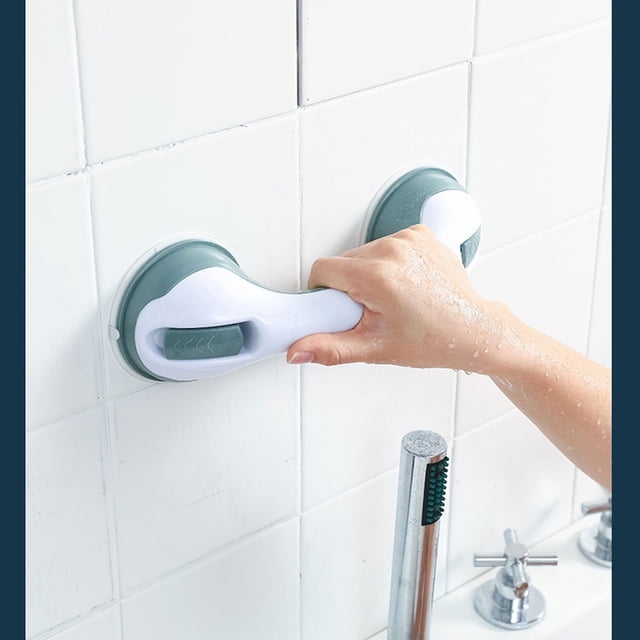Protective Gear for Bath 2-Pack 12-Inch Suction Shower Bar Set for Senior Bath and Assistive Bathroom Support 2PCS