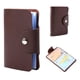 thumbnail image 3 of PU cuero titular de la tarjeta de visita bolsillo caso monedero protector de cartera para 24 tarjetas (marrón) Ecomeon no, 3 of 3
