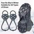 thumbnail image 3 of Tacos de Tracción de Nieve Con Hielo, Tacos de Hielo Livianos antideslizos 5 Pares para el Invierno Al Aire Libre, 3 of 7