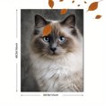 thumbnail image 3 of Birman Cat Portrait Canvas Print Wall Art for Living Room Bedroom Office Home Pet Lover Gift Decor, 3 of 8