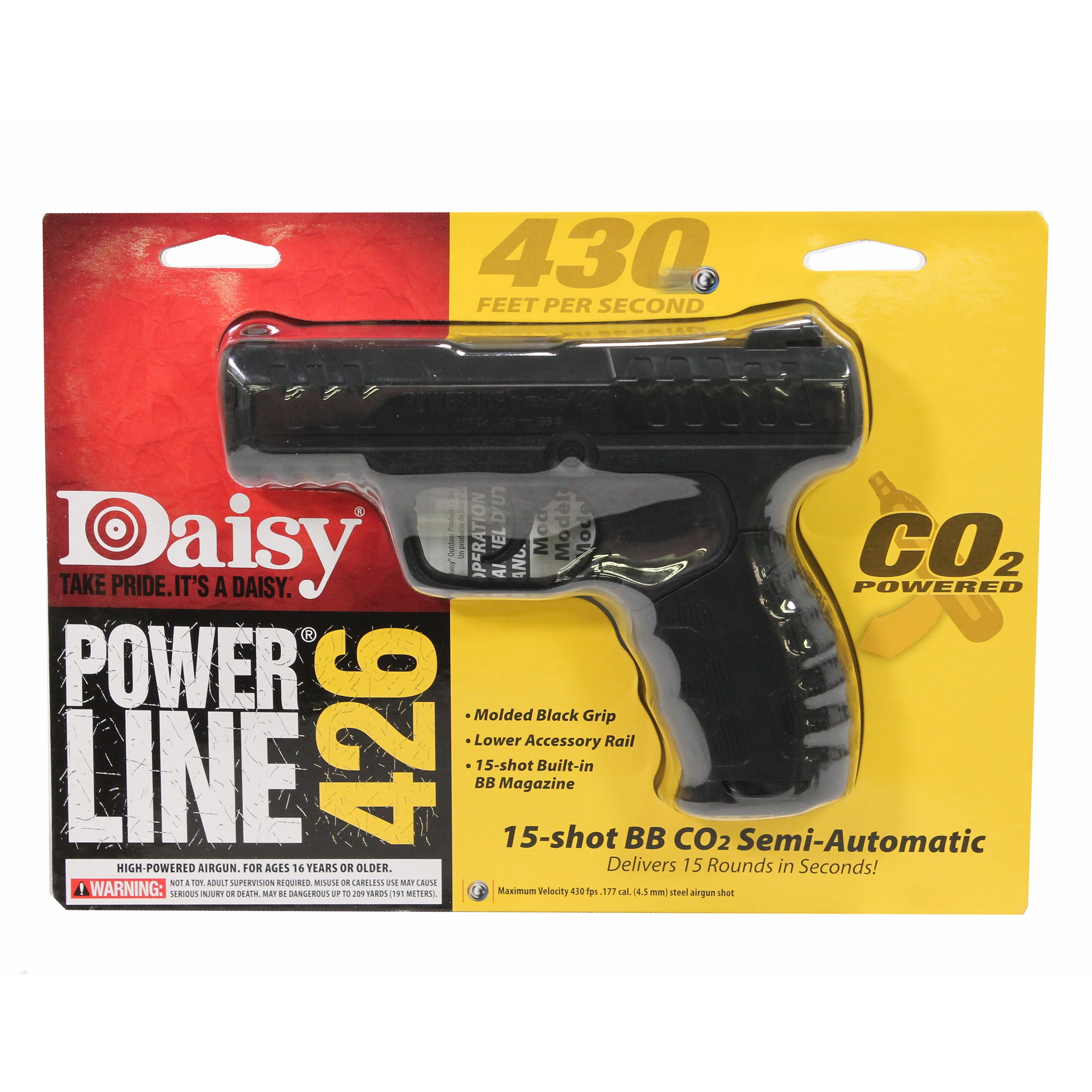 .177 Geoutdoor Pistola Daisy 426  Co2  Balines Cal 4,5mm 