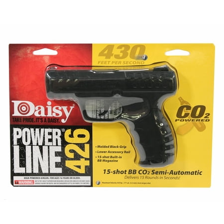 Daisy 426 Powerline 426 Semi-Automatic CO2 .177 BB 15 (Best Green Gas Blowback Airsoft Pistol)