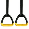 thumbnail image 1 of 2Pcs Gymnastic Ring Portable Gymnastic Ring Gym Shoulder Strength Home Fitness Training Equipment-2M,2* Gymnastics Rings 2* Straps 2* Hands tape,Black, 1 of 8