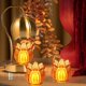 thumbnail image 4 of Juego de luces LED acrílicas para velas tulipanes - Pack de 6 velas electrónicas decorativas | Iluminación cálida para ahorrar energía | 6,5cm Color de café azul claro rosa cristalino | Detalles, 4 of 6