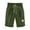 Army Green, variant on Fesfesfes Women Shorts Summer Printed Shorts Plus Size Linen Shorts Elastic Band Loose Casual Short Pants