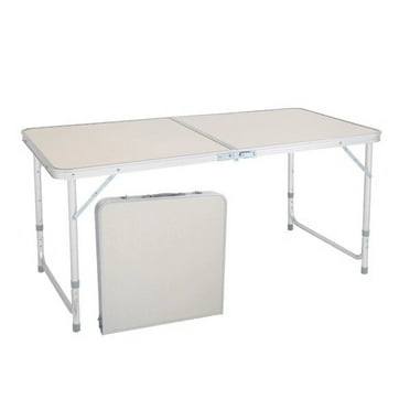120 x 60 x 70 4Ft Portable Multipurpose Folding Table White NEW