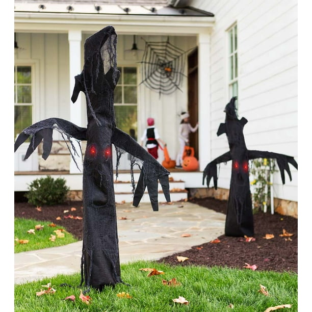 Motion Activated Creepy Halloween Tree Lawn Décor - Walmart.com ...