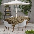 thumbnail image 2 of Vargottam Indoor/OutdoorTablecloth58x82 Inch RectangleTablecloth with Umbrella Hole and Zip- Waterproof PatioTableCloths- TableCovers for Backyard RectangularTable- Yellow3, 2 of 5