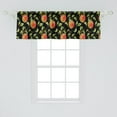 thumbnail image 2 of Ambesonne Apple Window Valance, Hand Drawn Detailed Illustration of Branches of Apple Trees with Fruits, Curtain Valance for Kitchen Bedroom Decor with Rod Pocket, 54" X 18", Fern Green Red Black, 2 of 3