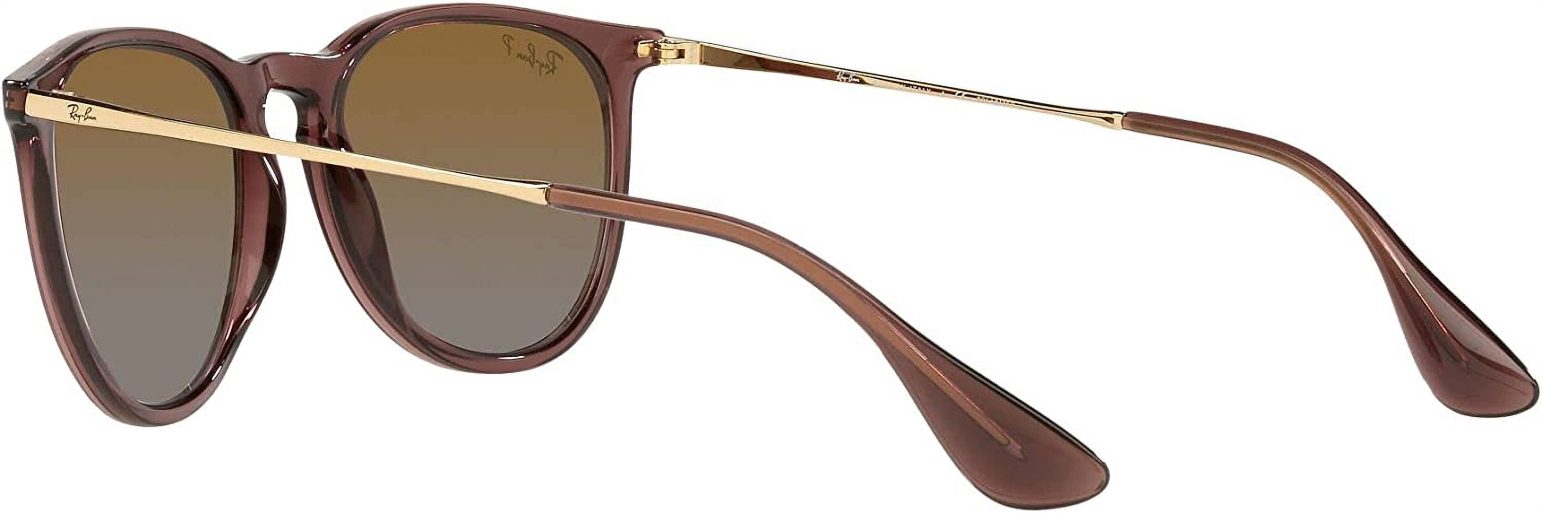 Ray-Ban Erika RB4171 Sunglasses - (6593T5) Transparent Dark Brown/Brown Gradient Polarized - 54mm