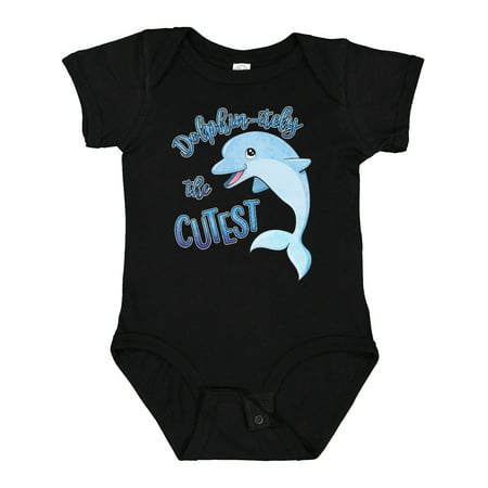 

Inktastic Dolphin-itely the Cutest Gift Baby Boy or Baby Girl Bodysuit