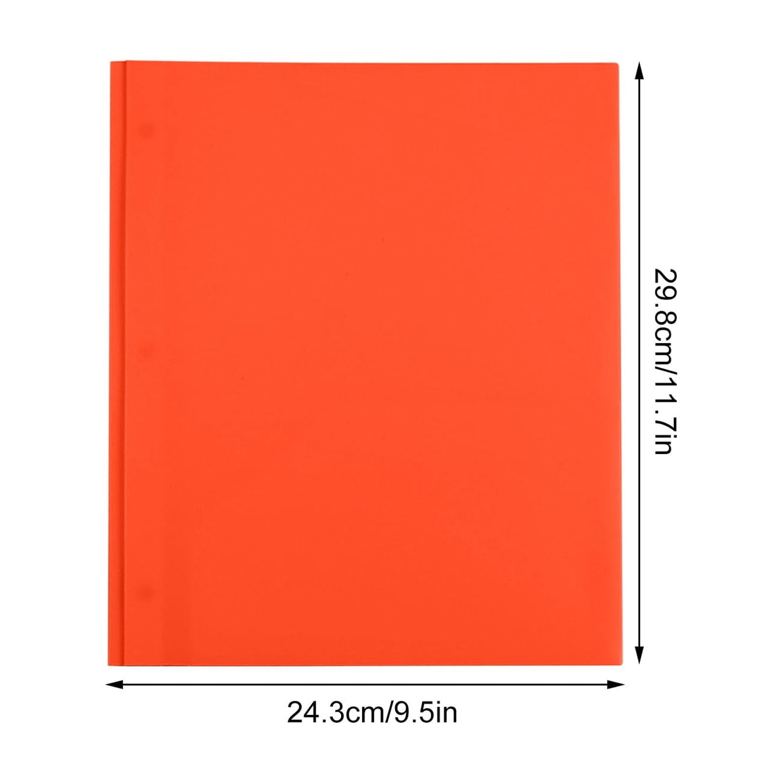 JVBTVB 10 Pcs Heavy Duty Plastic Pocket Folders - Letter Size File Folders with Pockets for Office & School Organization, Back to School Supplies, 7 Fashion Colors, Durable Document Organizer
