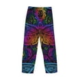 thumbnail image 5 of Balery Men'S Indian Mandalas Dragonfly Pants,Sleepwear Pants,Pajama Pants,Pj Bottoms Drawstring And Pockets-Small, 5 of 9