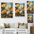 thumbnail image 4 of Designart "Vivacious Buttercups In Bold Strokes" Buttercups Picture Framed Wall Art Living Room, 4 of 5