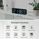thumbnail image 3 of Descripción LED Despertador USB Reloj Digital Electrónico Pared () Azul, 3 of 9