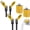 2set, variant on 120W Dual USB and Type C Fast Charger, 4 in 1 Charging Cable 4 Foot with Data Sync, Adapter for Office Gaming Travel
