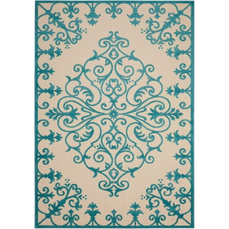 Nourison Aloha Aqua Indoor/Outdoor Area Rug