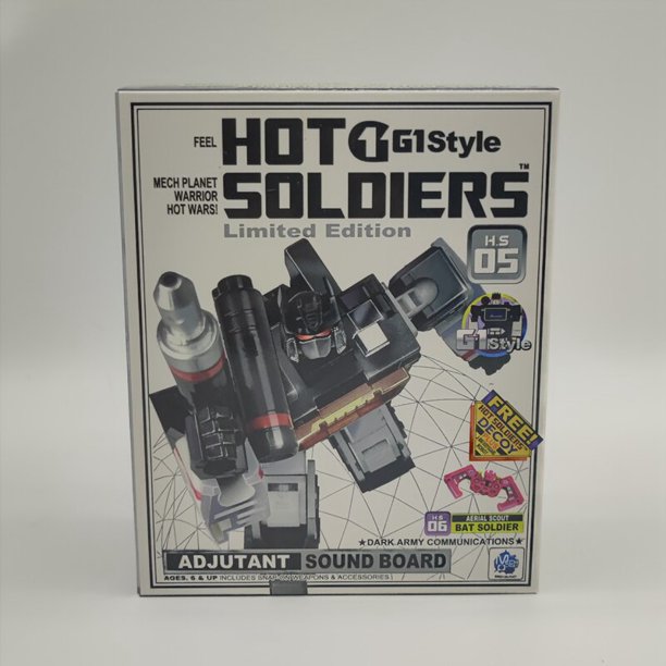 Minifigura DE ACCIÓN DE Soundwave con Laserbeak, transformable, MFT, HS-03, HS03, Hot Soldiers G1, Pocket War, Deformation, Robot de juguete, regalos Fivean unisex