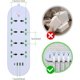 thumbnail image 5 of Regleta De Alimentación con 8 Salidas 3 USB 1 Tipo C, Regleta Multicontacto, Protector de Sobretensión, Puerta de Seguridad para niños, Cable de Extensión de 2M - Blanco, 5 of 7