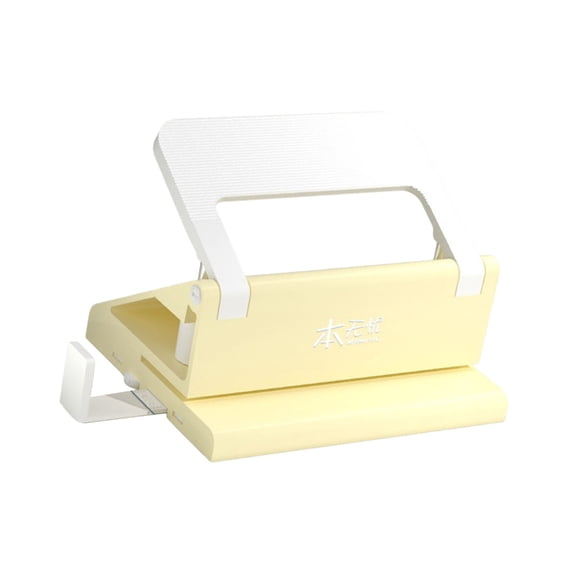 Portable 2-Hole Puncher Double Hole Paper Puncher 5 Sheets Capacity For Refillable Notebook Insert Paper Photo Cardstock