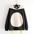 thumbnail image 2 of Tiweut Women Sweatshirt Cartoon Chick Design Cozy Lined Long Sleeve Hooded Sweatshirt Regular Blouse, 2 of 5