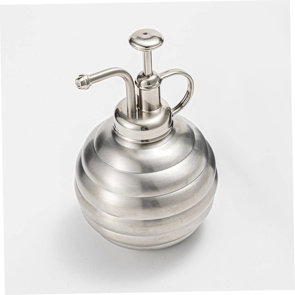 OUNONA Stainless Steel Watering Can with Fine Mist Spray for Indoor and Outdoor Plants, Flowers, and Vegetables