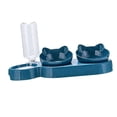 thumbnail image 4 of Juego de cuencos 3 en 1 para gatos, comedero automático inclinado a 15 degree, para cachorros, perros pequeños o medianos, gatos y gatitos. Azul, 4 of 8
