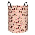 thumbnail image 2 of Balery Dachshund Couple Round Laundry Basket with Handles Waterproof Freestanding Laundry Hamper for Clothes Toys in the Dorm and Family-Small, 2 of 8