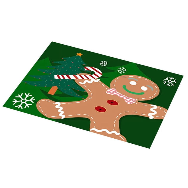 Five Christmas Cushion Hotel Cushion Ginger Clason Ginger Claus Papá Noel Sombrero de Navidad Nieve Navidad Feliz Cojín de Mesa Cojín 45 * 30 cm