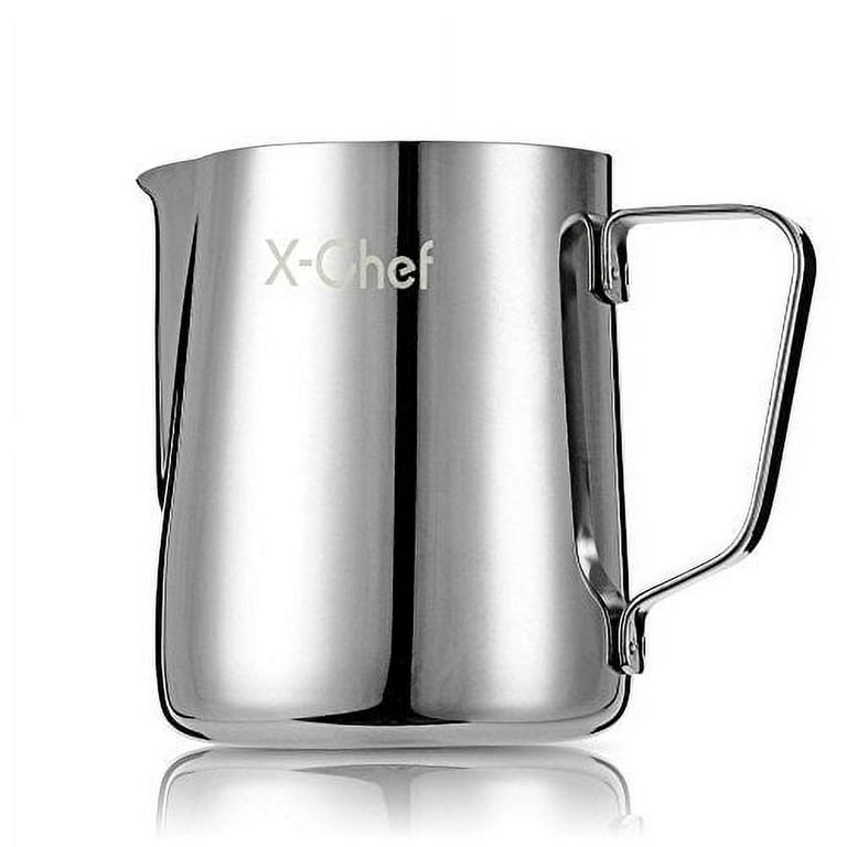 Household Frother Cup Professional Milk Pitcher Stainless Steaming Pitcher Home Accessory, Size: 12x9cm