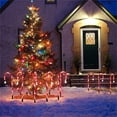 thumbnail image 5 of Cheapark Christmas Candy Cane Ground Lamp Outdoor Plug-In Pathway Light Set Of 5 For Lawn Landscape Holiday Decor, 5 of 6
