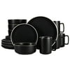 Gap Home 16-Piece Round Black Stoneware Dinnerware Set