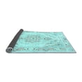 thumbnail image 2 of Ahgly Company Indoor Square Persian Light Blue Traditional Area Rugs, 5' Square, 2 of 4