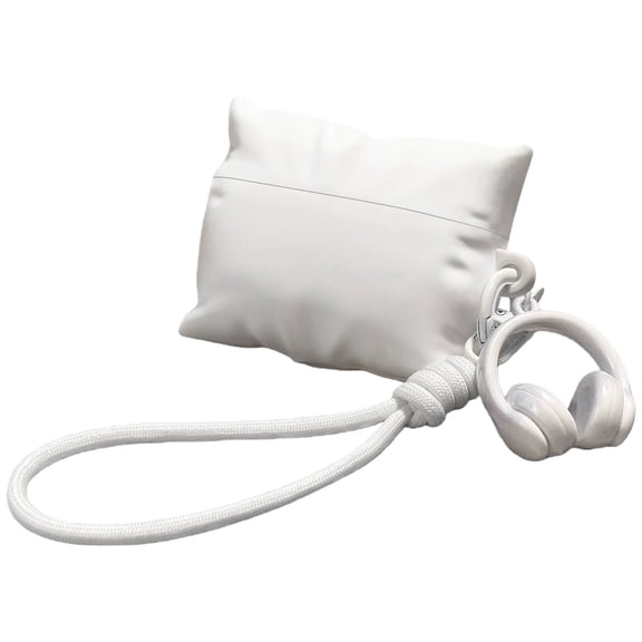 Homesteed AirPods Pro 3 Case 2025 AirPod 4 Case Cover with Keychain Soft Shockproof Cute Pillow Design Protective Skin for Women Men Kids