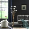 thumbnail image 4 of 61.5" In 16-Light Acrylic Globe Aluminun Led Chrysanthe Yellow Metal Floor Lamp, 4 of 7