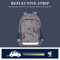 thumbnail image 5 of FORMRS Unisex School Backpack 17" Student Travel Bag with Laptop Compartment, Christmas Snowman, 5 of 7
