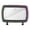 Hot Pink, variant on Leodye 1PCS Rechargeable Clip-on Car Visor Vanity Mirror - 3 Dimmable Light Modes, Touch Screen with Brush Holder -7.02x5.07x1.17in