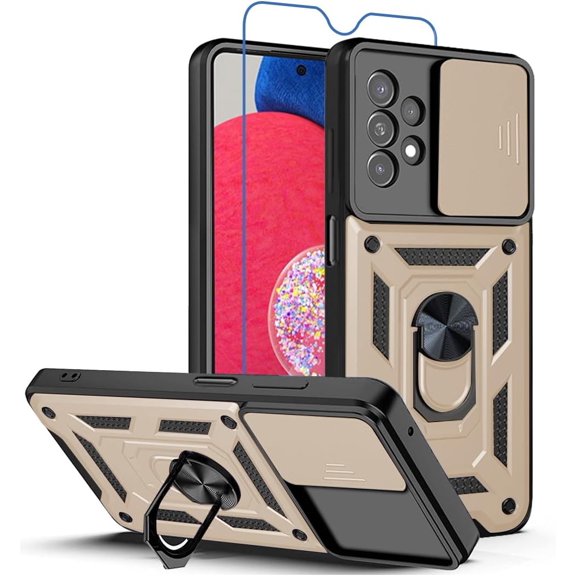 for Samsung Galaxy A23 5G Case: Phone Case with Screen Protector for Samsung Galaxy A23 5G,𝐍𝐎𝐓 𝐅𝐎𝐑 "𝐆𝐚𝐥𝐚𝐱𝐲 𝐀𝟐𝟑 𝐔𝐖" - Gold